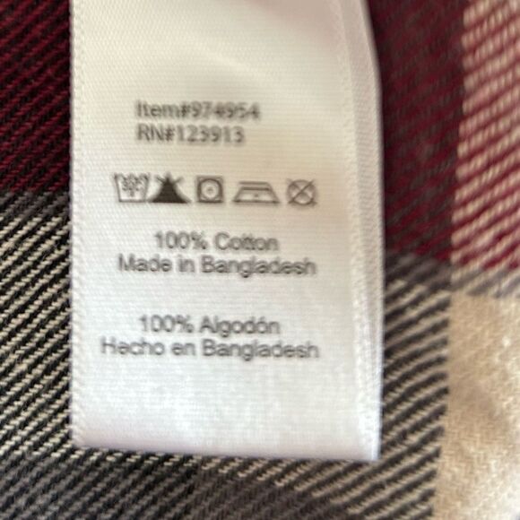 Jachs Men’s Red Plaid 100% Cotton Button Down Shirt Cabincore Size Extra Large - Picture 9 of 10